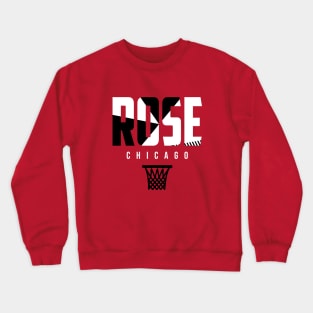 Rose Chicago Basketball Crewneck Sweatshirt